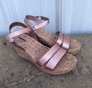 Cork Wedges Heel Sandals Size 10