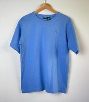 Vintage 90s Hunt Club Short Sleeve Thick Shhort Sleeve HC Blue - Size Small