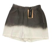 Vero Moda Shorts Women S Umbre Gray White Elastic Waist Sweat Shorts Active NWT