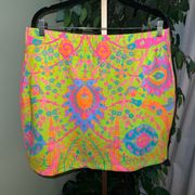 GRETCHEN SCOTT Colorful Bright Athletic Skort Size XL