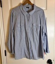 Torrid Basic Button Down Top Size Plus 4.  EUC. No Flaws.