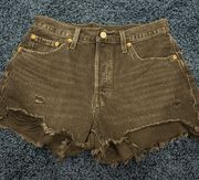 501 High-Waisted Denim Shorts