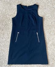 Navy Shift Dress Sleeveless Size Medium