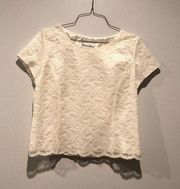 Vintage Danny and Nicole New York Lace Short Sleeve Blouse