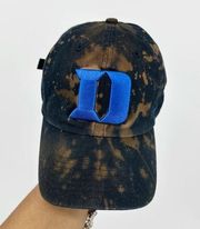 47 Duke Blue Devils Custom Bleach Splatter Dad Hat OS