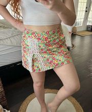 Lilly Pulitzer  Women’s 0 Jarvey Mini Garden By The Sea Lace Trim Skort