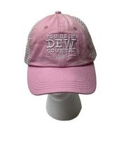 Mountain Dew Your in Dew Country Pink Mesh Adjustable Baseball Trucker Hat