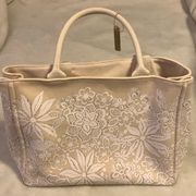 Oscar de la Renta Cream Colored Tote