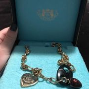 Vintage OG Juicy Couture Crown Logo necklace in box