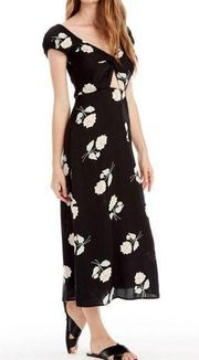 NWT saltwater luxe Aspen Midi Dress night blooms