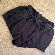 Black adjustable shorts