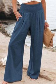 Raised By The South Boutique, NC Mustard Seed Wide Leg Pants. Med NWT