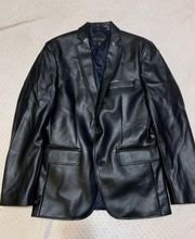 Black Leather Blazer