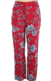 Roz & Ali cropped ankle pants trousers slacks NEW cotton blend straight leg