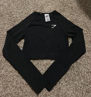 Long-sleeve Crop Top