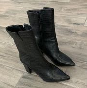 Simmi London croc heeled boots