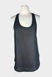 Ambiance Apparel | Layered Chiffon Tank Top | Large