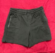 Size Small Four Through Six Drawstring Elastic Zipper Mini Shorts