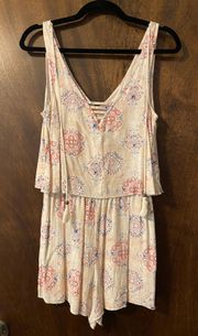 Floral Print Romper