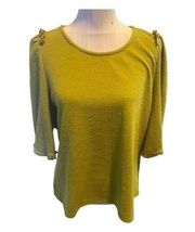 Sunday in Brooklyn Green Blouse Size M