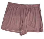 Eddie Bauer womens XL Sleep Short loungewear very soft cozy comfy Dusty Rose