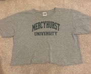 mercyhurst university cropped t shirt 