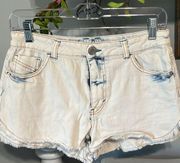 Mossimo Supply Co Denim Shorts Acid Wash Jeans Cutoffs Womens 9