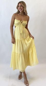 Rochelle Yellow Maxi Dress