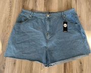 NWT Boo Hoo 18 Plus Size Jean Cut Off Shorts