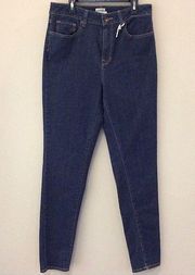 L.L. Bean Classic Fit Jeans Sz 8 Straight Leg Stretch Denim Blue Dark Wash