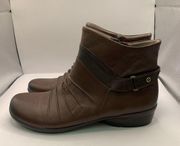 Naturalizer Women’s Cycle Boot Brown Size 8.5N ankle boot brown leather