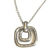 Dana Buchman abstract square necklace