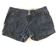 ZCO Jeans Denim Cuffed Shorts Double Button Size 3