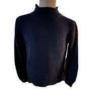 Navy blue Jcrew mock turtleneck, sweater, size large