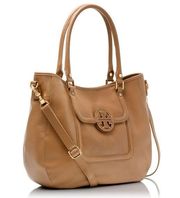 Tory Burch Brown Amanda Classic Top Handle Hobo Bag