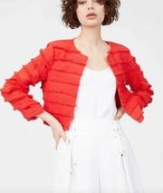 Club Monaco Rabah Linen Fringe Jacket