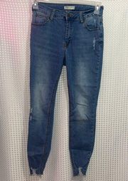 Hammer Jeans Los Angeles Size 7 Skinny medium  Wash. Distressed