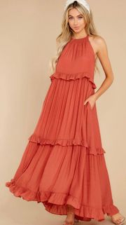 Rust Maxi Dress (S)