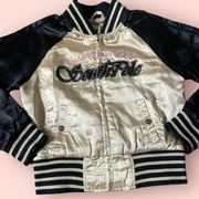 Southpole Gold And Black Bomber Jacket