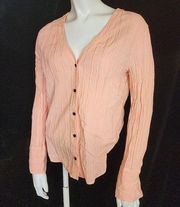 Treasure & Bond Pink Button Down Top that Ties in the Back (XS)