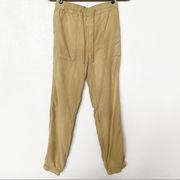 Hudson Elastic Waist Tan Jogger Pants Size Small