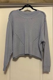 Blue Cropped Sweater