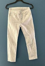 7 For All Mankind Women's Kimmie Straight Leg White Jeans Size 26