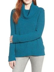 Caslon waffle knit cozy cowl neck sweater size small