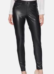 🟢 Hue Faux Leather Leggings Black size medium