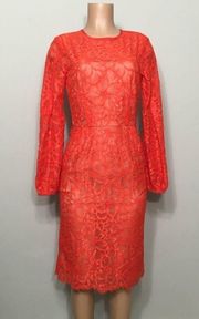 Trina Turk red lace dress. XS. NWOT