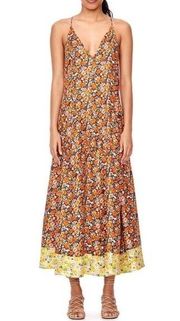 Rebecca TAYLOR Moonlight Garden Sleeveless Maxi Dress size 4