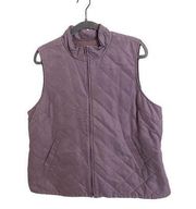 Orvis Purple Quilted Vest XL Petite