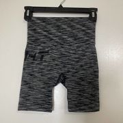 ECHT black spacedye seamless high waist shorts size XS