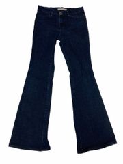 Sylvia Mid Rise Wide Leg Dark Wash Denim Jeans Size 27 Style # 2322
